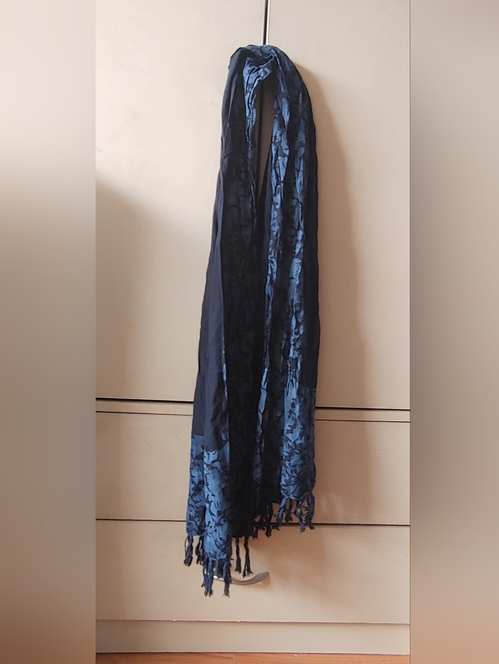 Black and Teal Scarf
